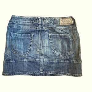 Diesel Mini Denim Skirt Size 27 low rise Grunge Indie Baddie small medium A144
